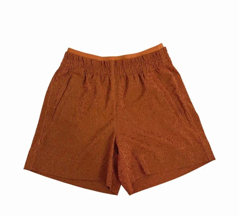 Athleta $78 Echo Textured Shorts Sz 16 rich terracotta orange rust